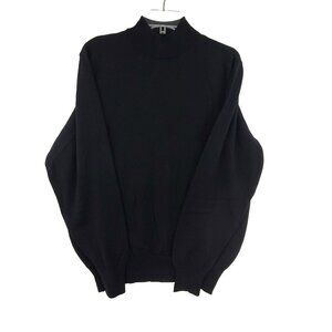 Lord Taylor Women's 100% Wool Long Sleeve Top Black Size L